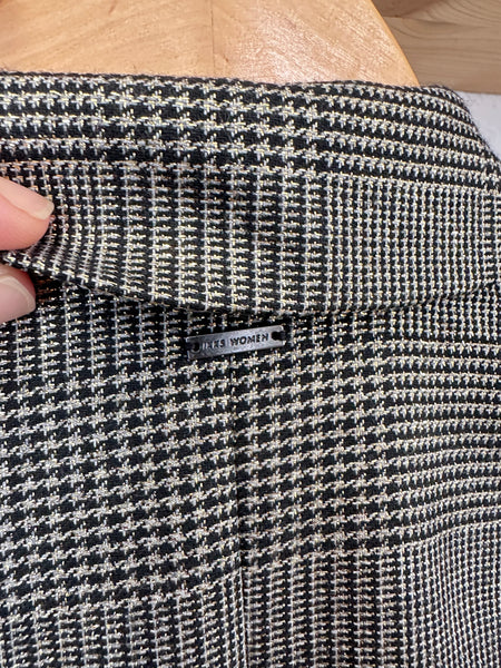 Blazer à carreaux noir et doré IKKS