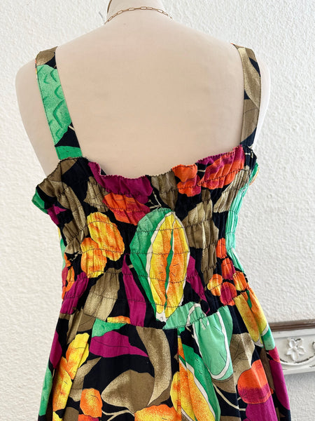 Robe imprimé tropical Vintage