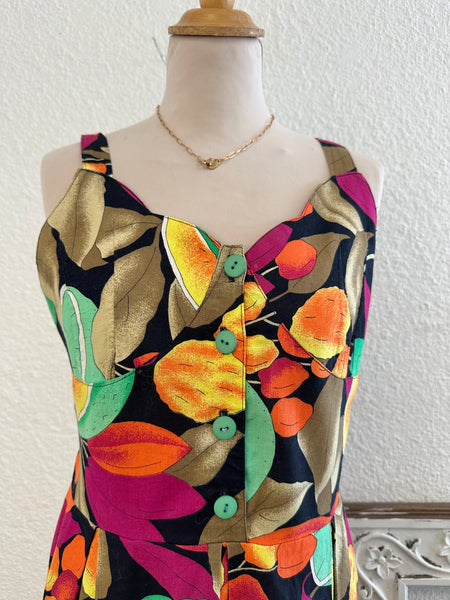 Robe imprimé tropical Vintage