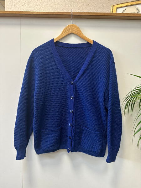 Cardigan bleu électrique