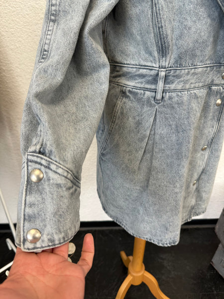 Robe courte en jeans gris Iro