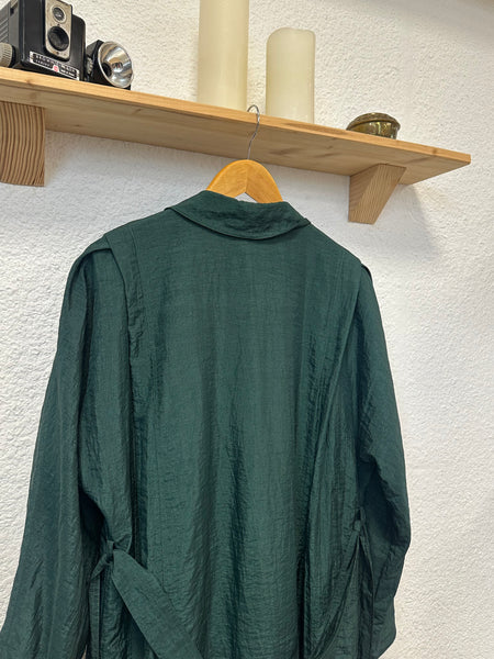 Trench long vert Vintage