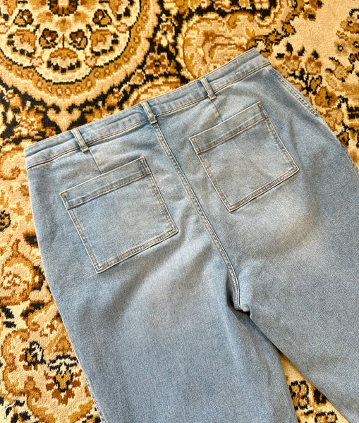 Jeans bleu clair wide leg Boden