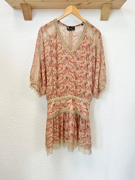Robe beige imprimé The Kooples