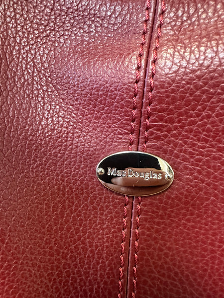Sac en cuir bordeaux Mac Douglas