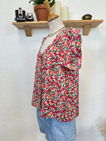 Blouse fleuri multicolore Charlior