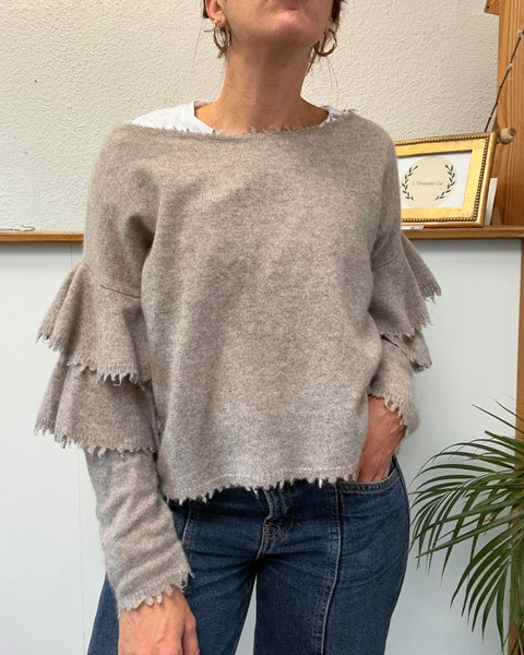 Pull beige en cachemire Max&Moi T.38