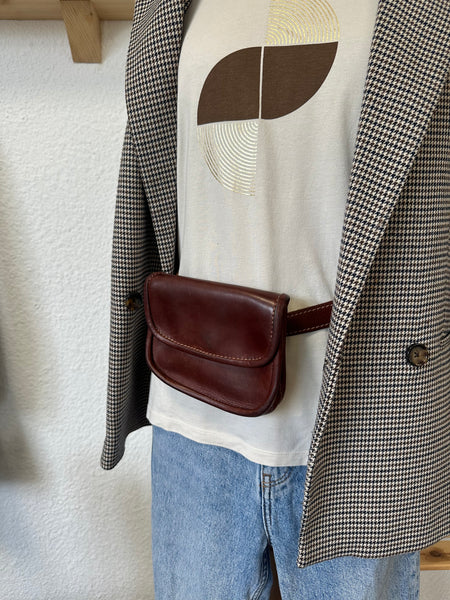 Sac en cuir marron