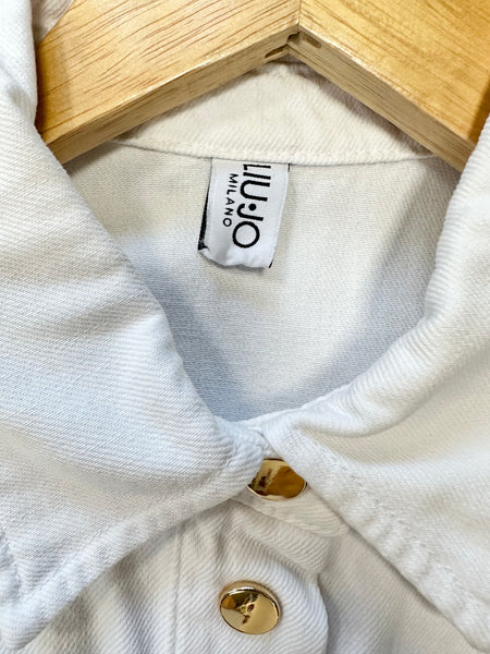 Combinaison sans manches en jeans blanc Liu Jo