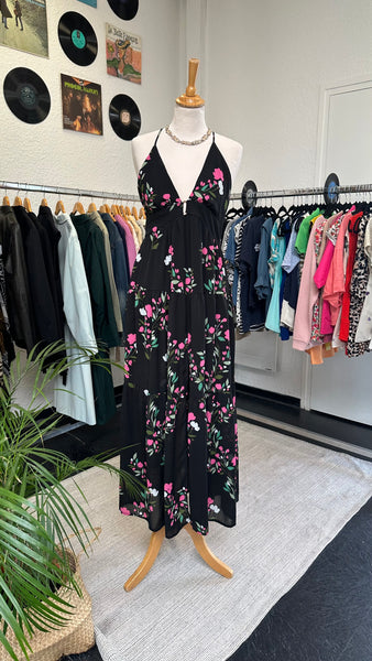 Robe longue à dos nu