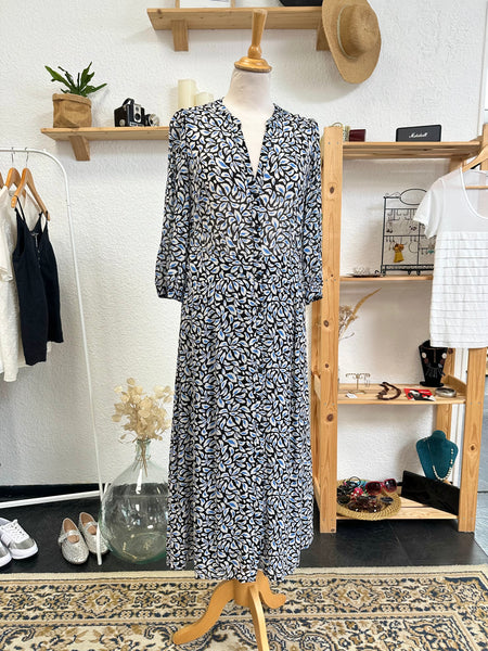 Robe longue bleu Caroll