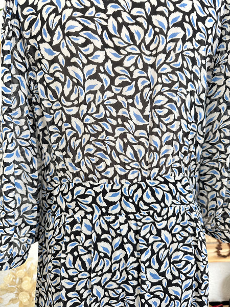 Robe longue bleu Caroll