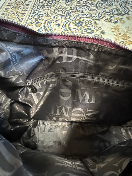 Sac en cuir bordeaux Mac Douglas