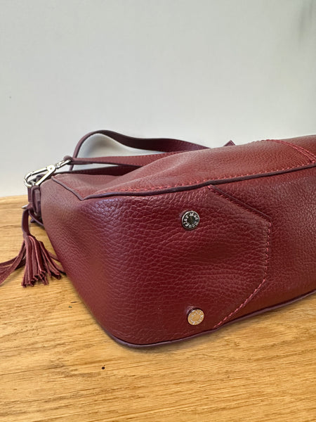 Sac en cuir bordeaux Mac Douglas