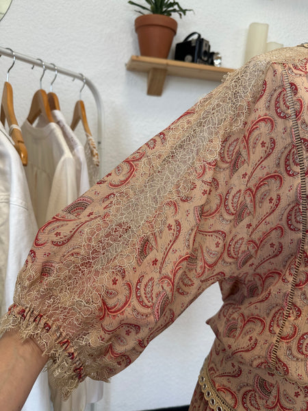Robe beige imprimé The Kooples