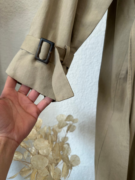 Trench long vert clair oversize Grace & Mila