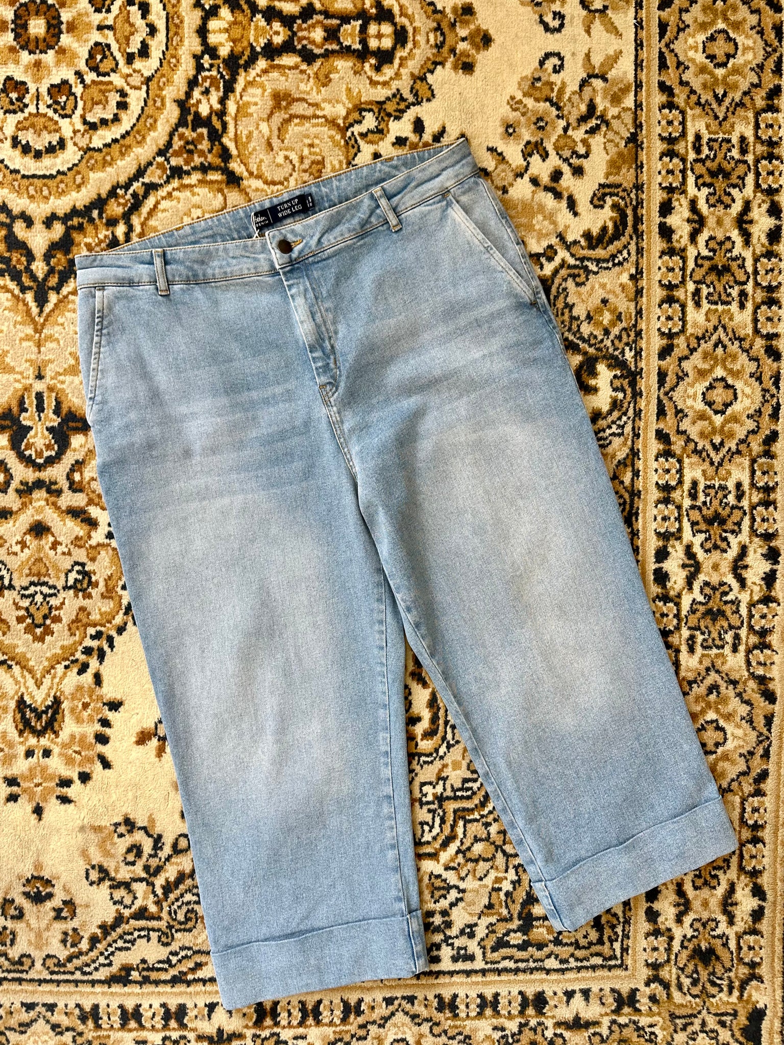 Jeans bleu clair wide leg Boden