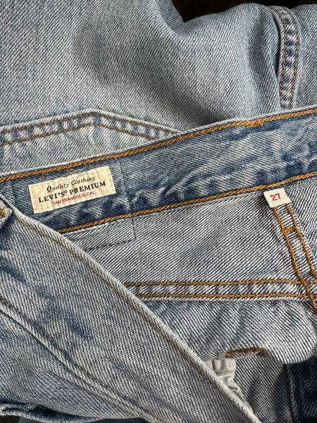 Jupe en jeans bleu mi longue Levi’s