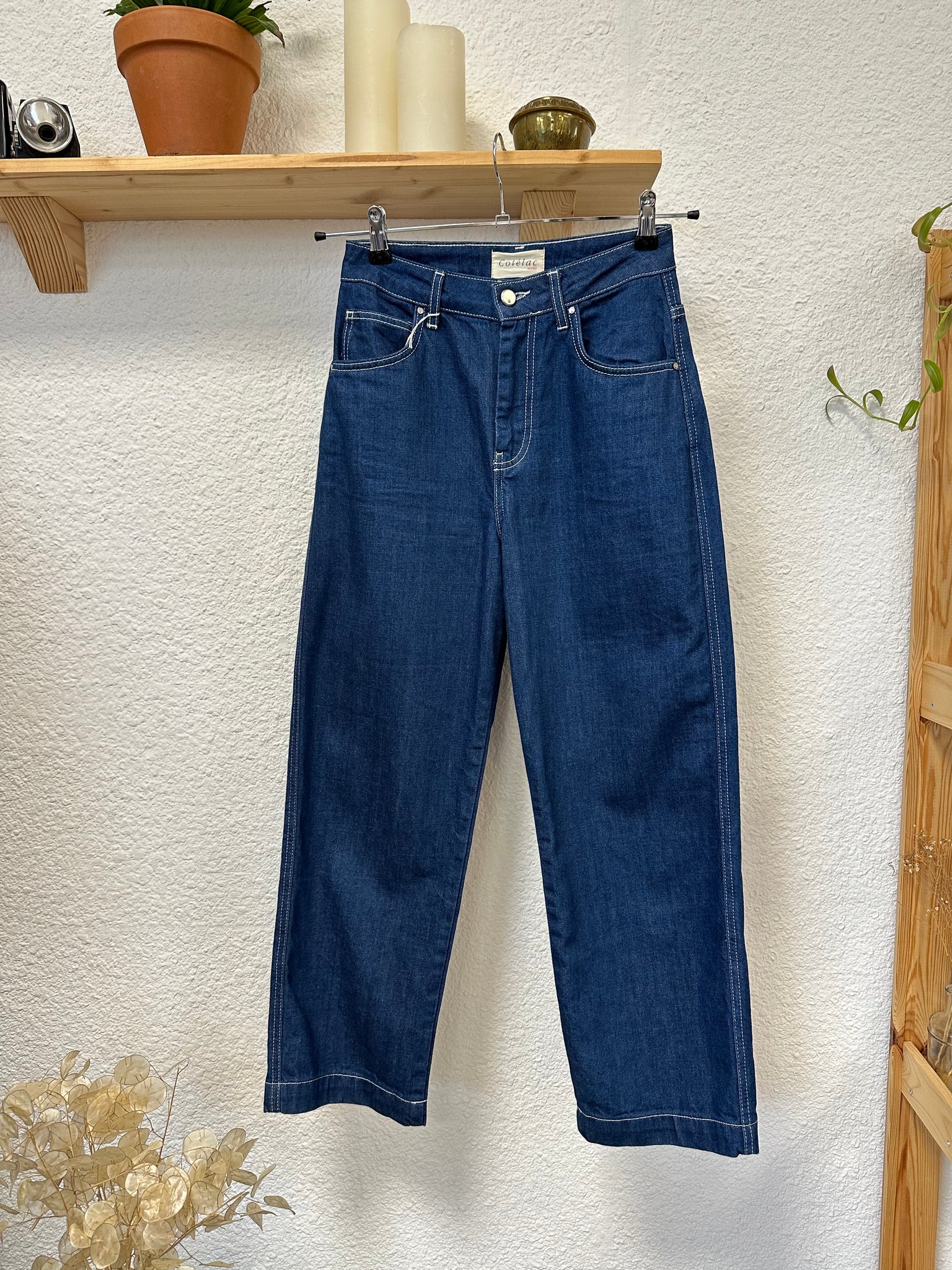 Jeans bleu wide leg Cotélac