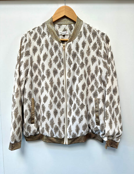 Veste bombers dorée