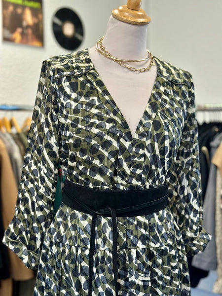 Robe imprimé kaki Grace&Mila