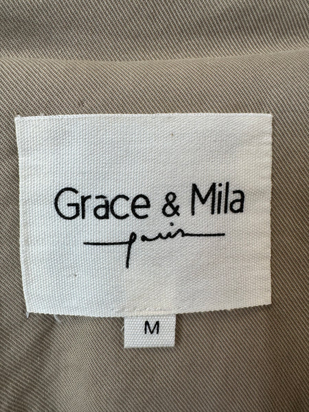 Trench long vert clair oversize Grace & Mila