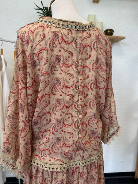 Robe beige imprimé The Kooples