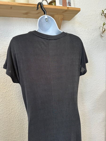 Robe longue argenté Mango