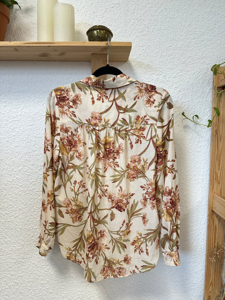 Chemsier écru imprimé