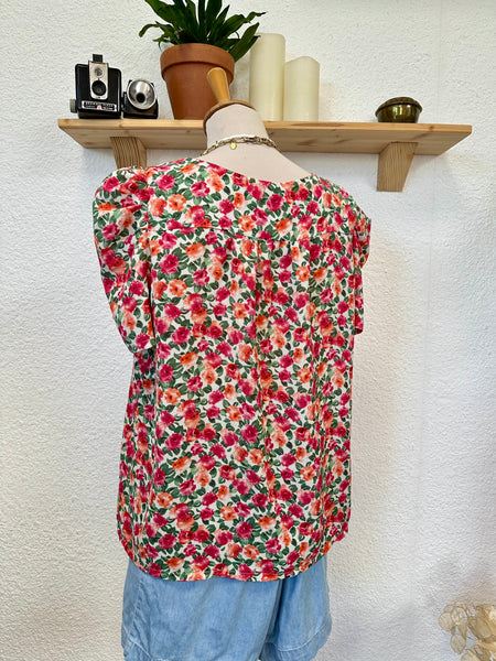 Blouse fleuri multicolore Charlior