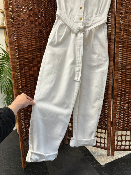Combinaison sans manches en jeans blanc Liu Jo