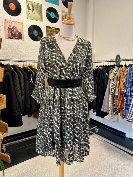 Robe imprimé kaki Grace&Mila