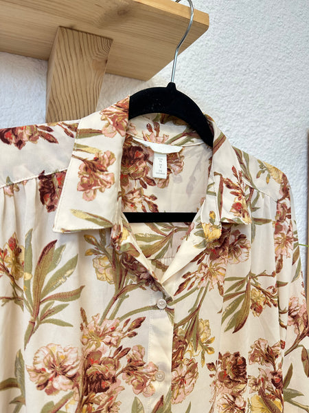 Chemsier écru imprimé