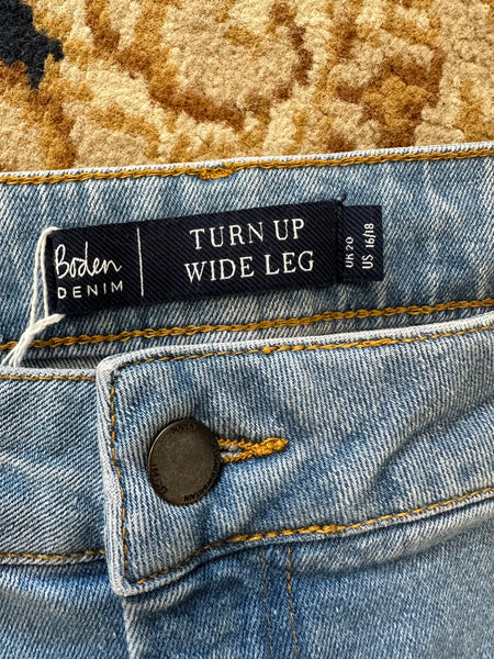 Jeans bleu clair wide leg Boden