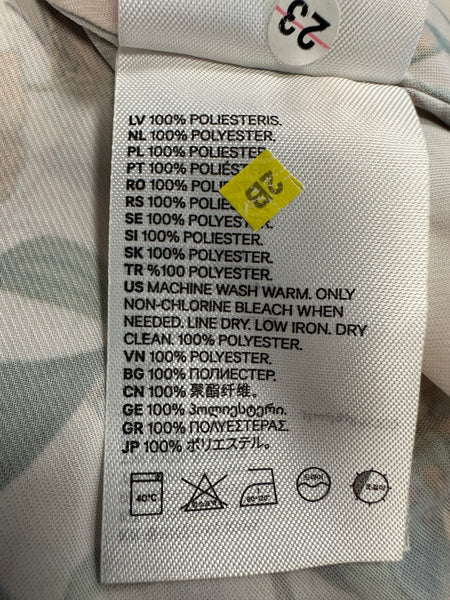 Chemisier écru à fleurs