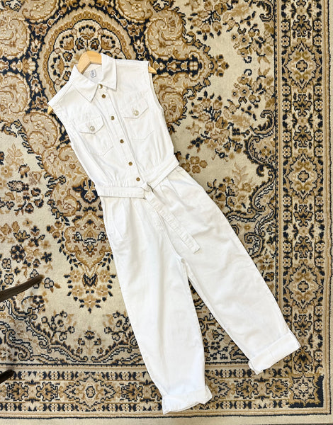 Combinaison sans manches en jeans blanc Liu Jo
