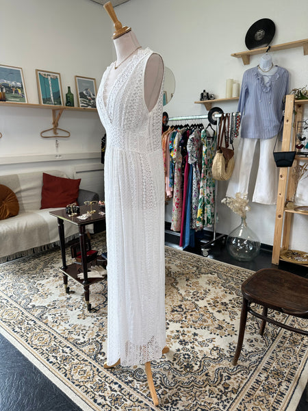 Robe blanche en dentelle
