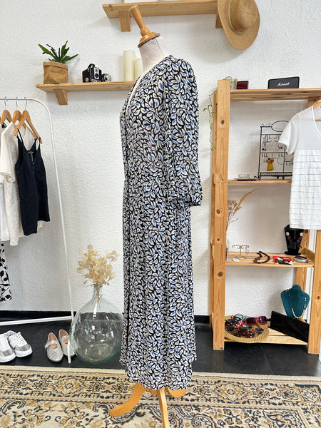 Robe longue bleu Caroll