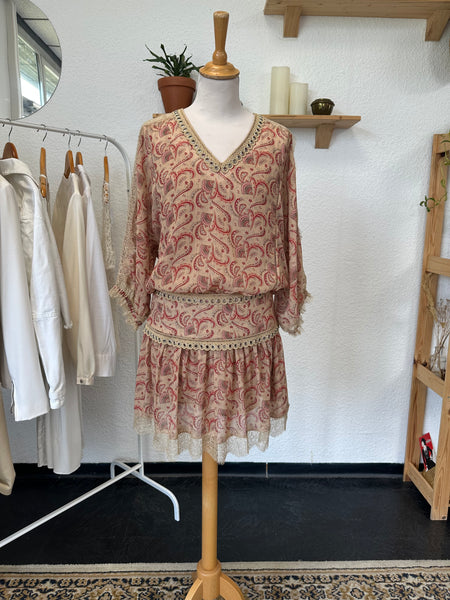 Robe beige imprimé The Kooples