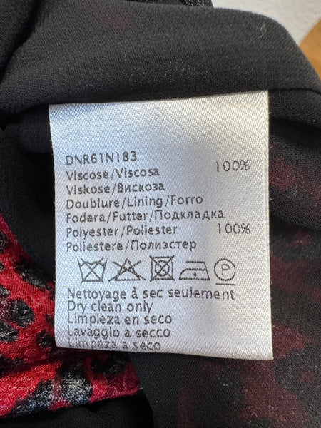 Robe rouge à jacquard animalier Gerard Darel