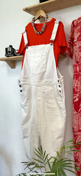 Salopette en jeans blanc Boden